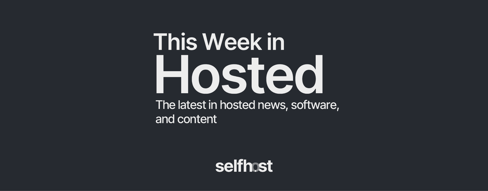 This Week in Hosted (1 April 2024)