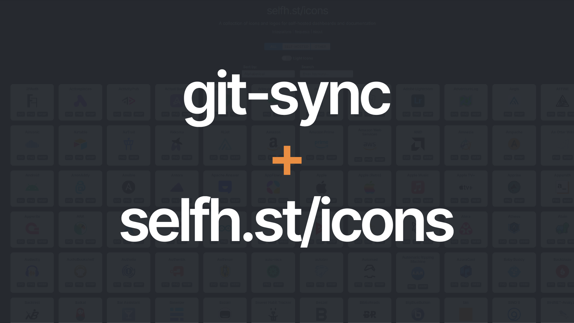 Self-Hosting selfh.st/icons With Git-Sync