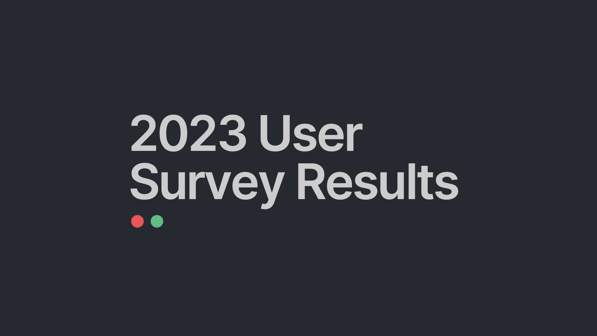 2023 Self-Host User Survey Results Post image